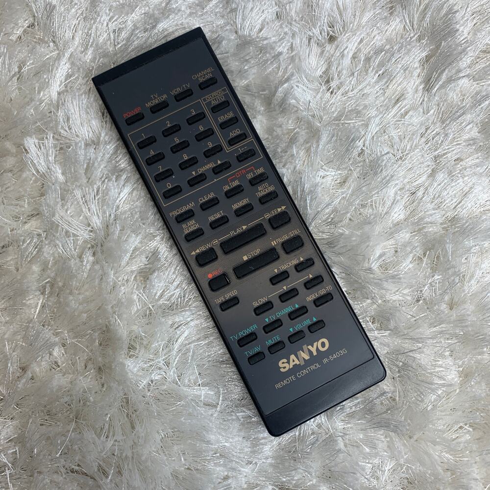 Sanyo Remote Control IR-5403G VCR TV